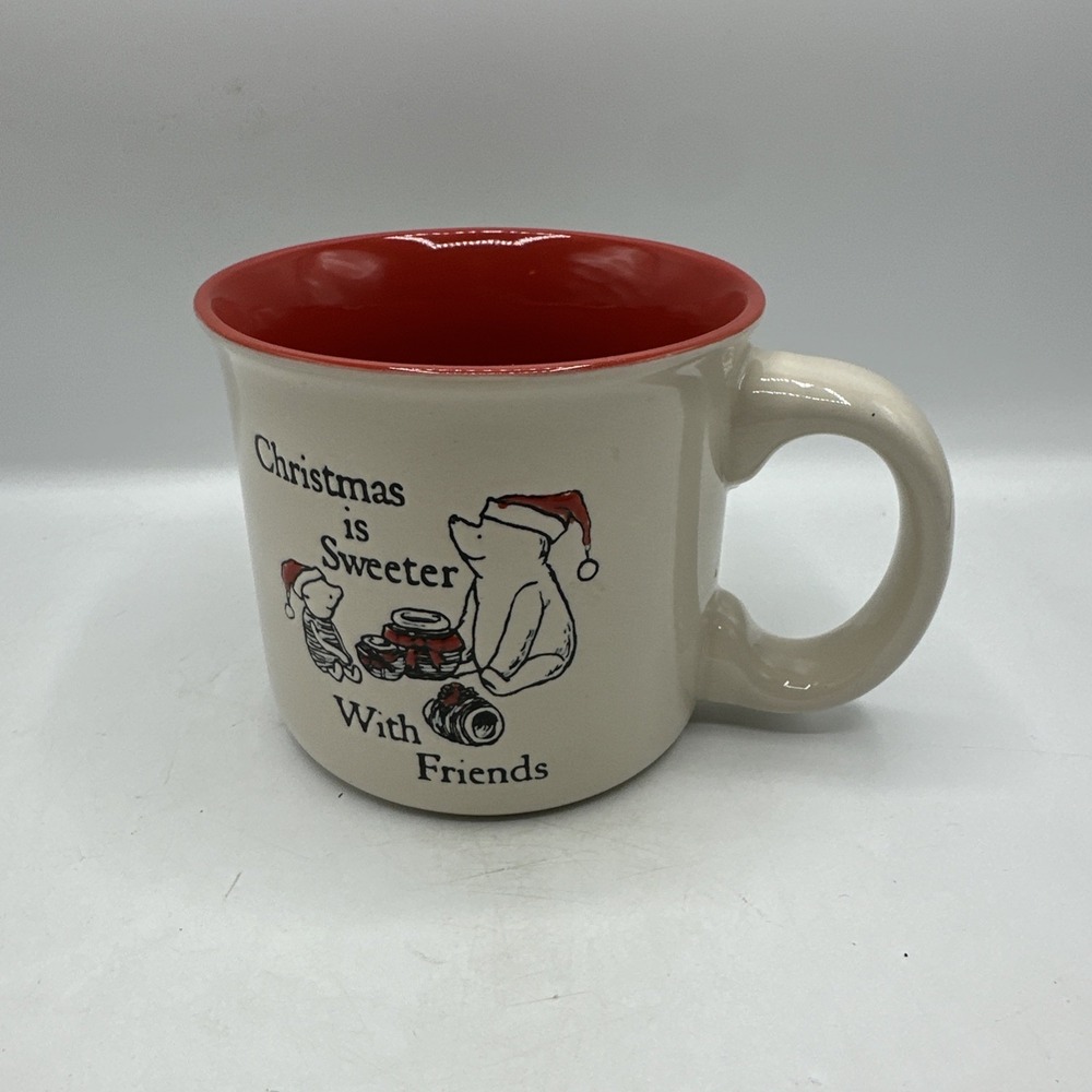 Life Is Good Christmas Is Sweeter with Friends Holiday Ceramic Coffee Mug